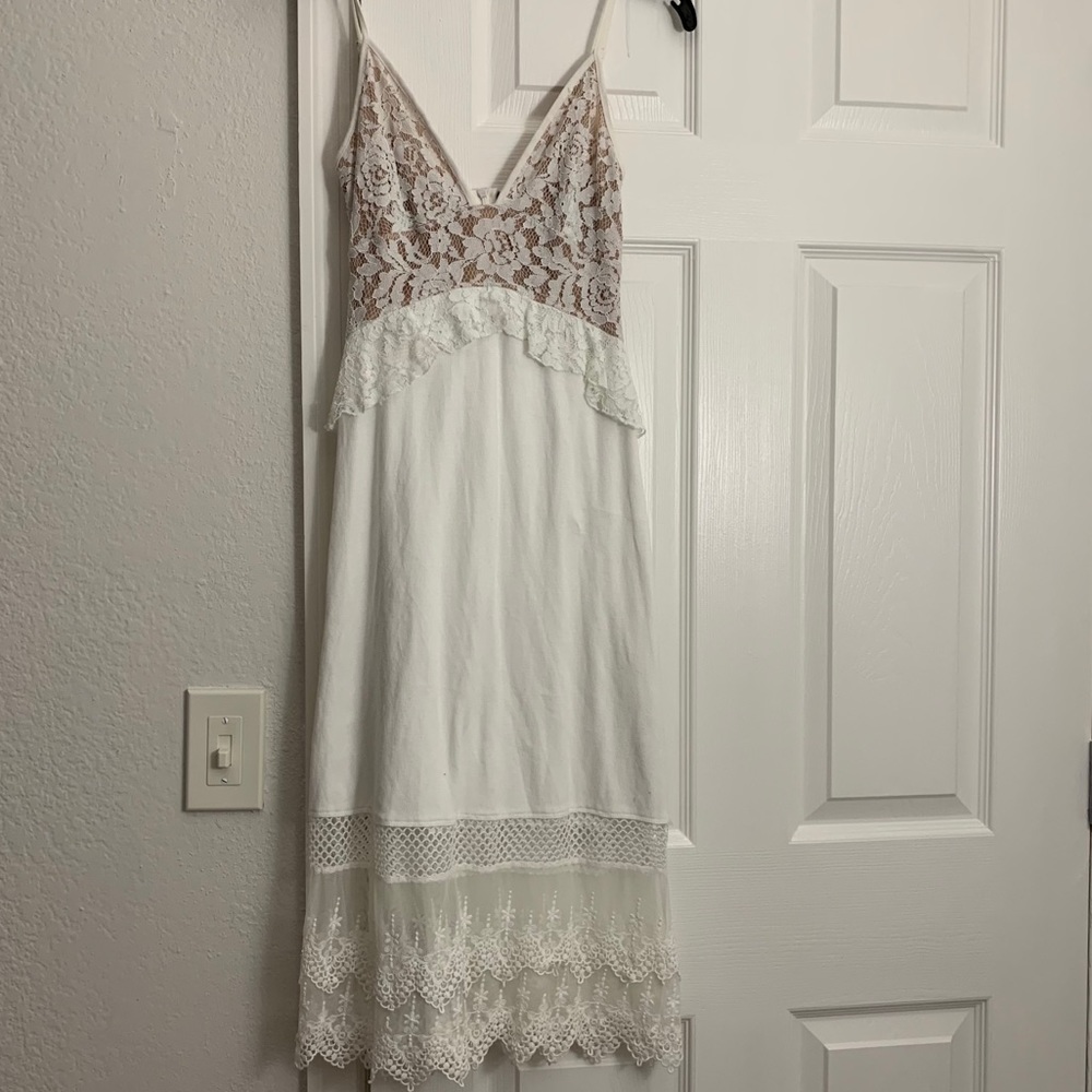 White Midi Cocktail Dress